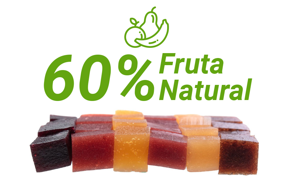 Fruminis con más del l60% de fruta natural